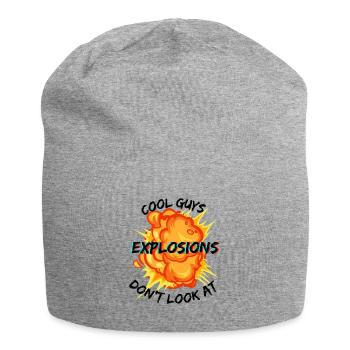 Cool guys don't look at Explosions - Jersey-Beanie - Grau meliert - Vorne