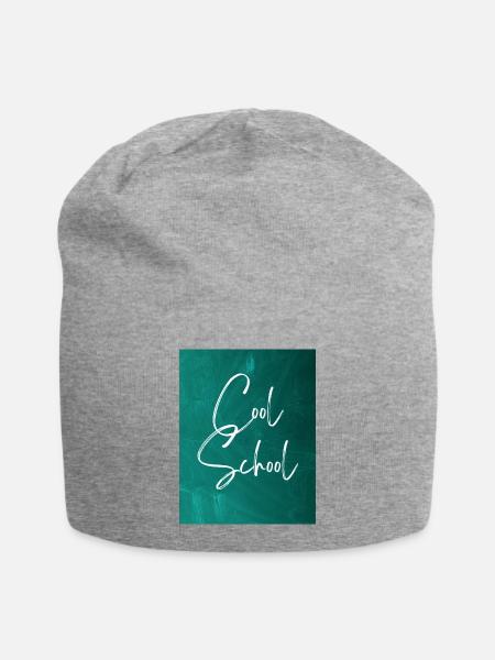 Cool School - Jersey-Beanie - Grau meliert