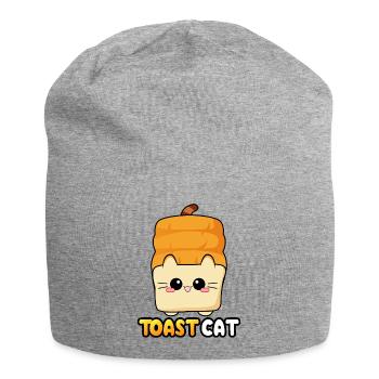 Toast Cat Katze Kitty Brotkatze Brot moodrush - Jersey-Beanie - Grau meliert - Vorne