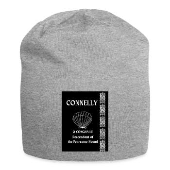 Nom de famille Connelly - Bonnet en jersey - gris chiné - Devant