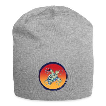 Turtle_Harmony - Jersey Beanie - heather grey - Front