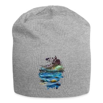 Meer - Jersey-Beanie - Grau meliert - Vorne