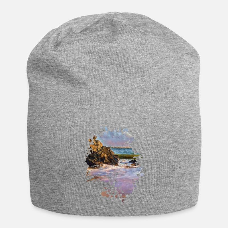 Strand - Jersey-Beanie - Grau meliert