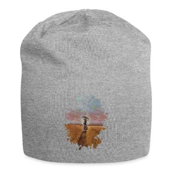 Regenschirm - Jersey-Beanie - Grau meliert - Vorne