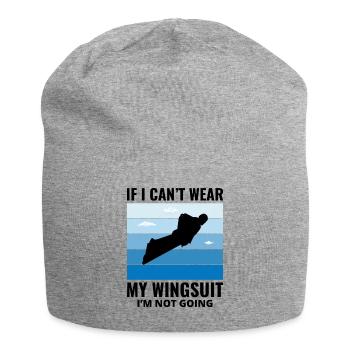 Wingsuit fliegen Base Jumping Fallschirmspringen Wingsuiting - Jersey-Beanie - Grau meliert - Vorne
