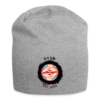 Cranes in Love - Jersey-Beanie - Grau meliert - Vorne