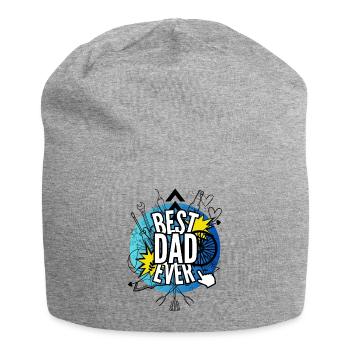 Best Dad Ever - Jersey Beanie - heather grey - Front