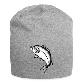 Fishing Fishing Fishing Fishing Fishing Hooks - Jersey Beanie - heather grey - Front