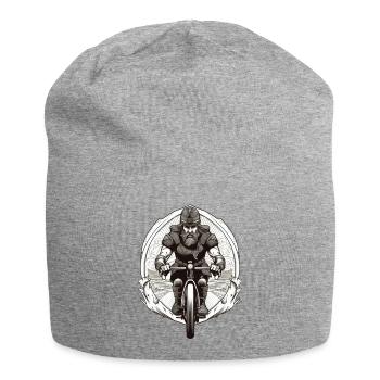 Road Warrior - Vikinger Krieger Rennradfahrer - Jersey-Beanie - Grau meliert - Vorne