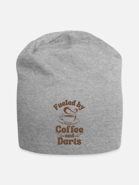 Kaffee-Darts-Liebhaber - Jersey-Beanie - Grau meliert