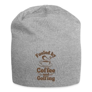 Coffee Golfing lover - Jersey Beanie - heather grey - Front