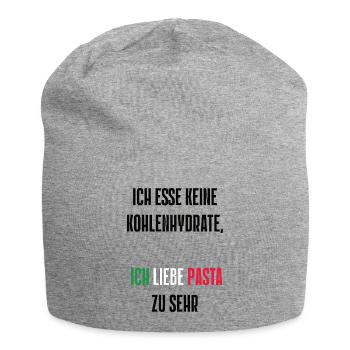 Spruch 3 - Jersey-Beanie - Grau meliert - Vorne