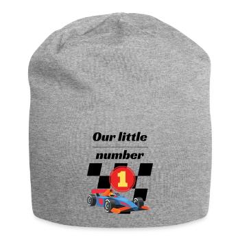 Unser kleiner Nummer-eins-Rennwagen - Jersey-Beanie - Grau meliert - Vorne
