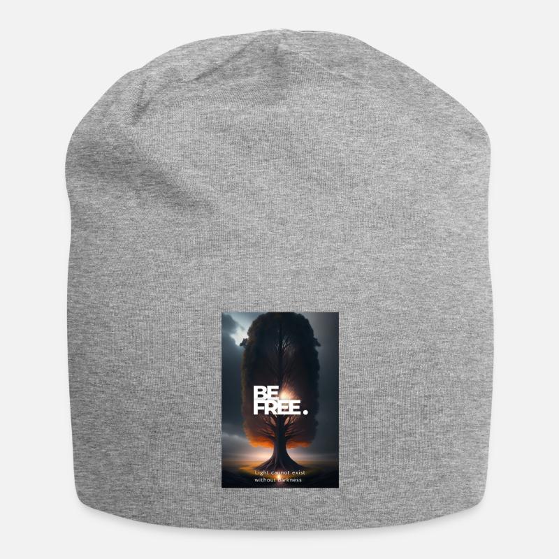 Light cannot exist without darkness - Jersey Beanie - heather grey
