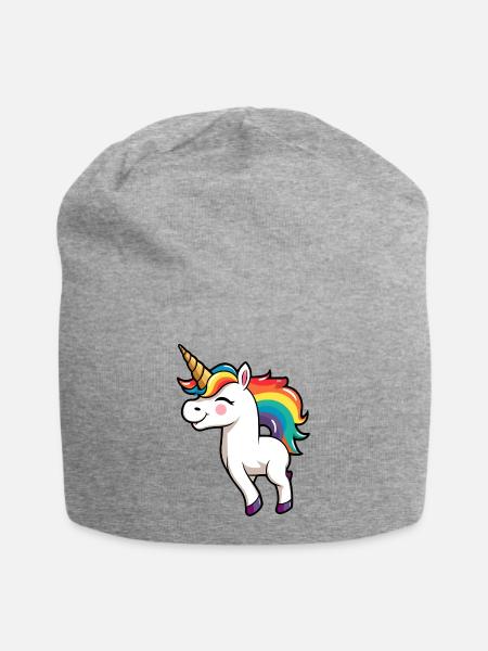 Einhorn-Stolz Kinder | LGBTQ | Gay Pride | Niedlich - Jersey-Beanie - Grau meliert