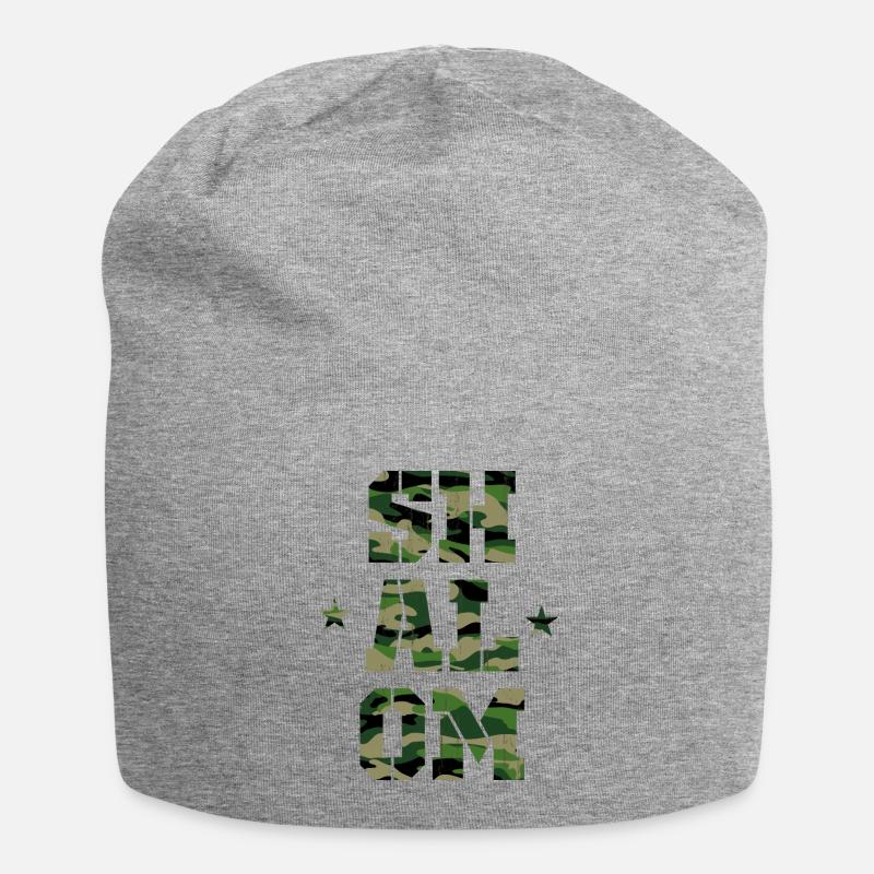 Schalom - Jersey-Beanie - Grau meliert