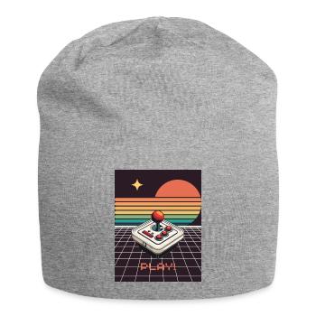 Gaming Retro Design - Play! - Jersey Beanie - heather grey - Front