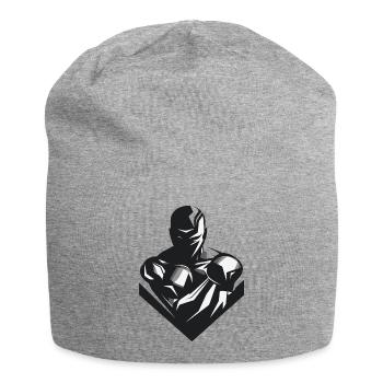 Boxerwappen - Jersey-Beanie - Grau meliert - Vorne