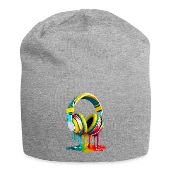 Casque audio - Bonnet en jersey - gris chiné - Devant