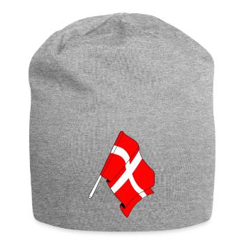 Pavillon : Danemark - Bonnet en jersey - gris chiné - Devant