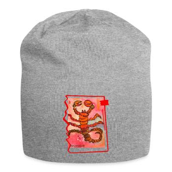 Scorpion Aquarelle Illustration Couleurs vives - Bonnet en jersey - gris chiné - Devant
