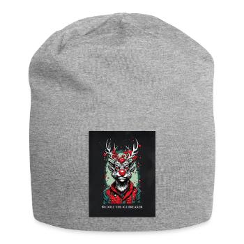 Rudolf the Ice Breaker - Jersey Beanie - heather grey - Front