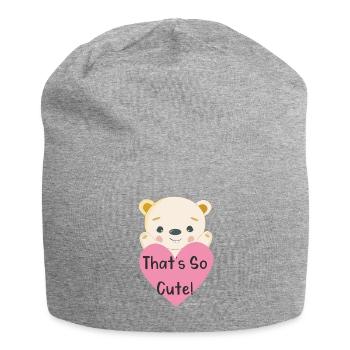 That's So cute! - Jersey Beanie - heather grey - Front