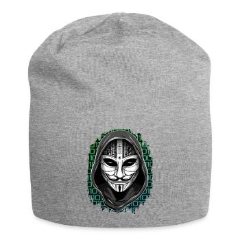 Anonymous Hacker - Jersey-Beanie - Grau meliert - Vorne