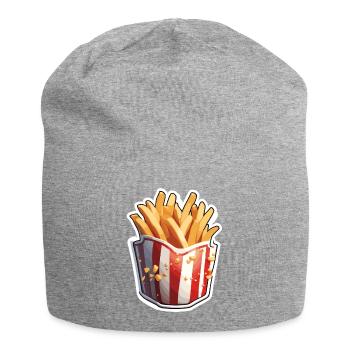 French Fries / Fast Food / Potato / Food - Jersey Beanie - heather grey - Front