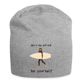 Surfergirl - Jersey-Beanie - Grau meliert - Vorne