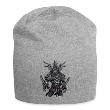 Japan Japanischer Samurai Krieger Oni Dämon - Jersey-Beanie - Grau meliert - Vorne