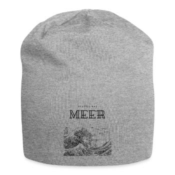 Schützt das Meer - Jersey-Beanie - Grau meliert - Vorne