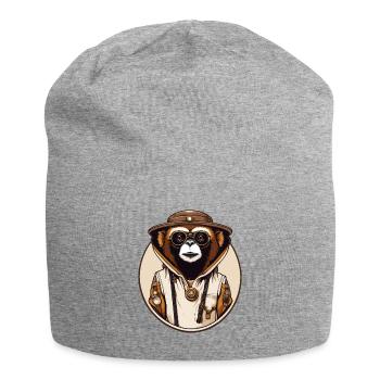 Steampunk Gibbon - Jersey-Beanie - Grau meliert - Vorne