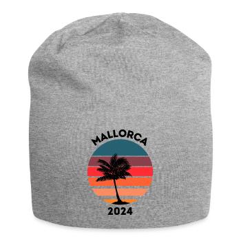 Mallorca 2024 - Jersey-Beanie - Grau meliert - Vorne