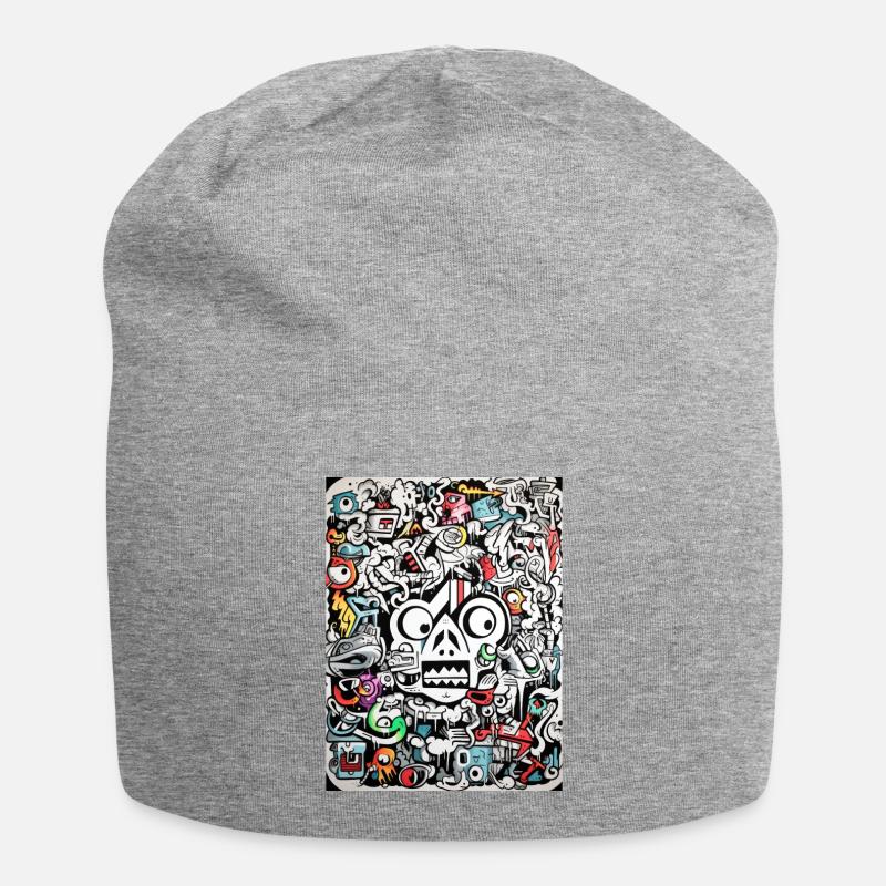 Inspirations Graffiti :Gnu Graffiti Abstrait - Bonnet en jersey - gris chiné