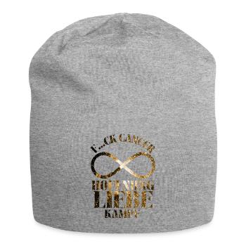 F...CK CANCER - HOFFNUNG, LIEBE & Kampf - Jersey-Beanie - Grau meliert - Vorne