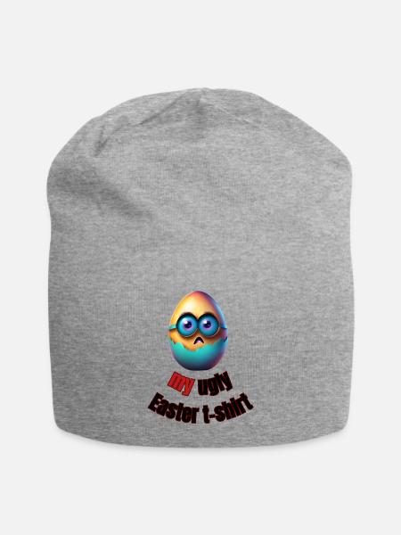 My Ugly Easter Egg - Jersey Beanie - heather grey