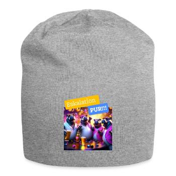 Eskalation pur! - Jersey-Beanie - Grau meliert - Vorne
