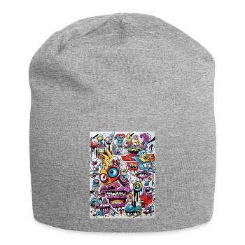 gnu grafitti abstract - Jersey-Beanie - Grau meliert - Vorne