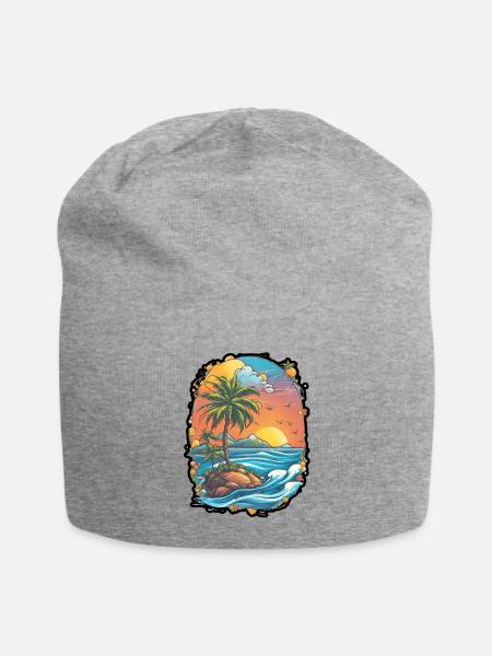 vinyl record - Jersey-Beanie - Grau meliert