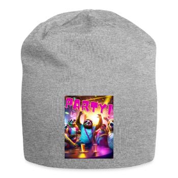 Party - Jersey-Beanie - Grau meliert - Vorne