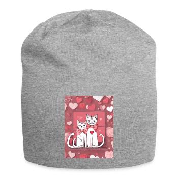 The Loving Cats - Jersey-Beanie - Grau meliert - Vorne