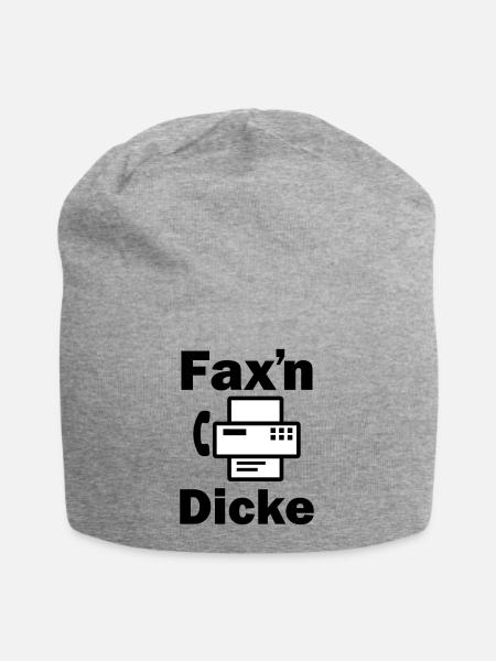 FAX'N DICKE ALTES FAXGERÄT - Jersey-Beanie - Grau meliert