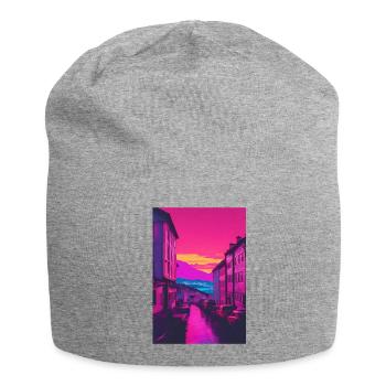 Colorful city - Jersey Beanie - heather grey - Front