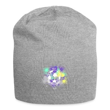 FOOTBALL NO: 7 GOAT SPRAY PAINT FOOTBALL GIFT - Jersey Beanie - heather grey - Front