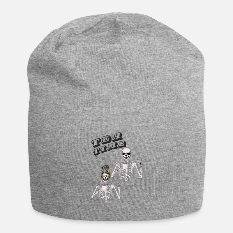 TEA TIME - Jersey-Beanie - Grau meliert
