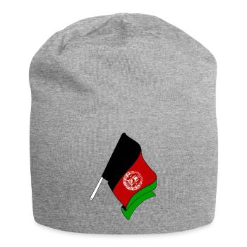 Flag Afghanistan - Jersey Beanie - heather grey - Front