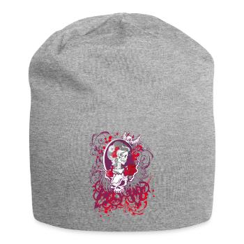 Dia de los Muertos - Jersey-Beanie - Grau meliert - Vorne
