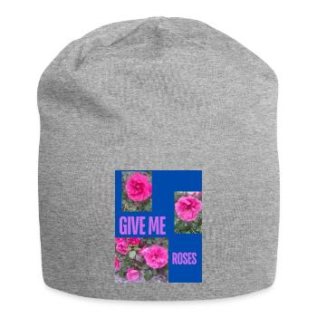 GIVE ME ROSES - Bonnet en jersey - gris chiné - Devant