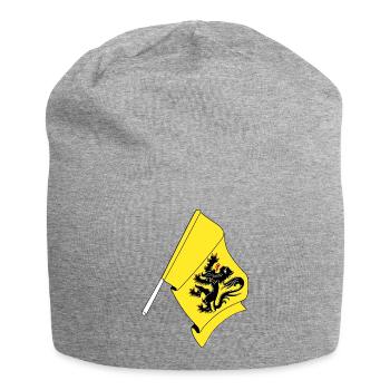 Drapeau Flandre Belgique - Bonnet en jersey - gris chiné - Devant